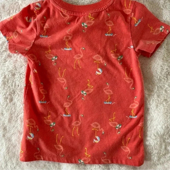 Cat & Jack 2T flamingo short sleeve shirt​ - Picture 2 of 4